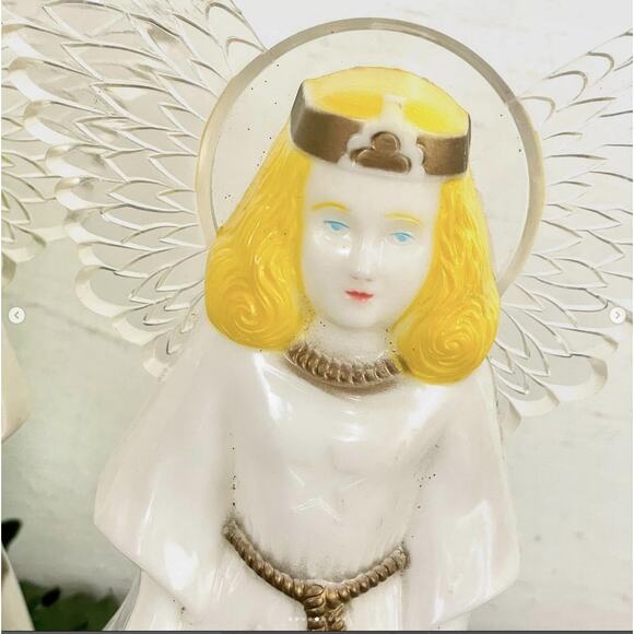 Vintage Christmas Angel Tree Topper Light Form Paramount Plastic Acrylic CHOICE - Picture 5 of 9